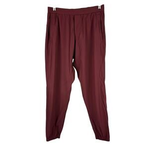 Lululemon Surge Jogger Shorter 27" Red Merlot Men's Size Medium EUC